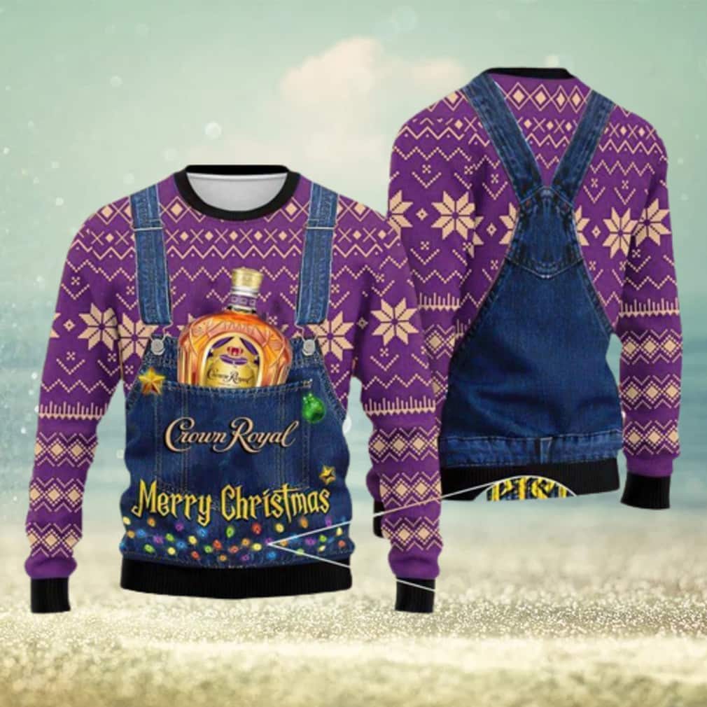 Crown Royal Ugly Christmas Sweater Merry Christmas Crown Royal Ugly Christmas Sweater Merry Christmas