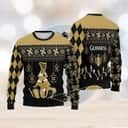Guinness Beer Ugly Christmas Sweater Argyle Pattern