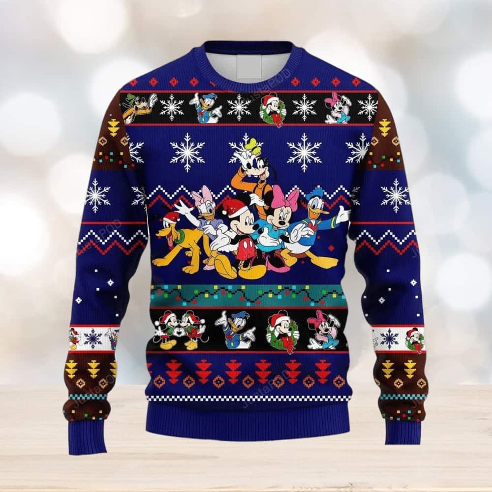Disney Mickey Mouse And Friends Ugly Christmas Sweater Disney Mickey Mouse And Friends Ugly Christmas Sweater
