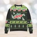 Mountain Dew Ugly Christmas Sweater Pine Tree Snowflake Mountain Dew Ugly Christmas Sweater Pine Tree Snowflake