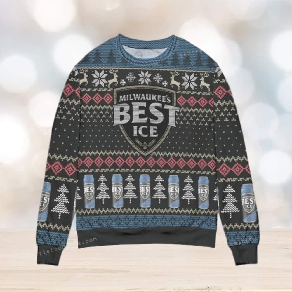 Milwaukee Is Best Ice Beer Ugly Christmas Sweater Milwaukee Is Best Ice Beer Ugly Christmas Sweater