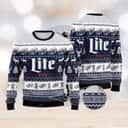 Miller Lite Ugly Christmas Sweater Winter Gift Miller Lite Ugly Christmas Sweater Winter Gift