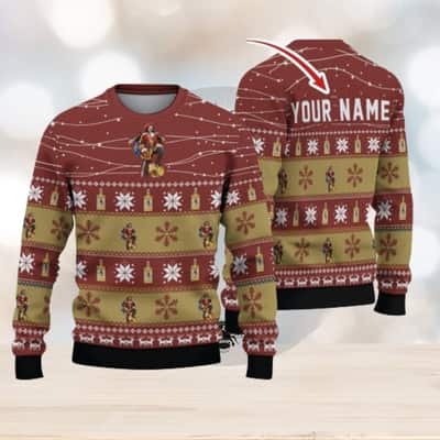 Captain Morgan Rum Ugly Christmas Sweater Custom Name