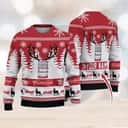 Budweiser Ugly Christmas Sweater Reindeer Custom Name