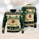 Jameson Irish Whiskey Ugly Christmas Sweater Snowflake Pattern Winter Gift