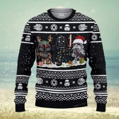 Cute Star War Darth Vader Boba Fett Stormtrooper Ugly Christmas Sweater