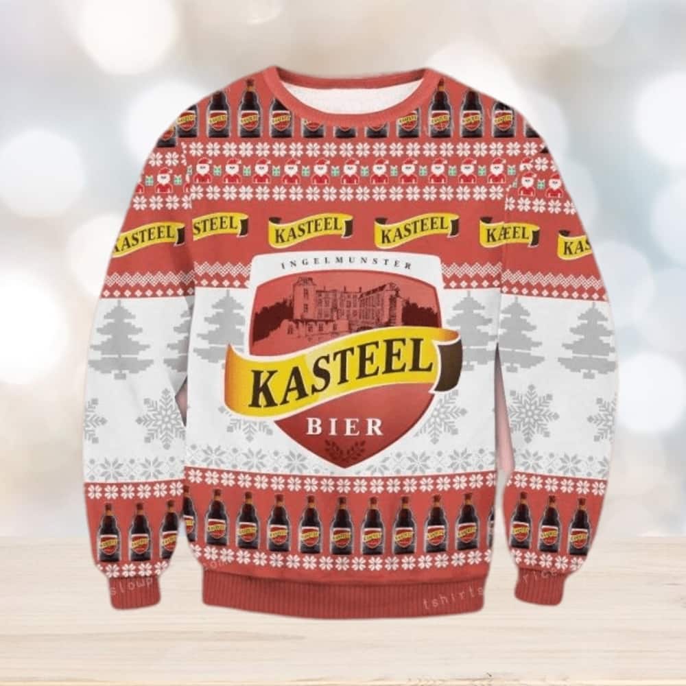Kasteel Bier Ugly Christmas Sweater Snowflake Pattern Kasteel Bier Ugly Christmas Sweater Snowflake Pattern