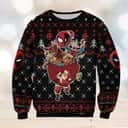 Black Deadpool Spider-Man Marvel Ugly Christmas Sweater