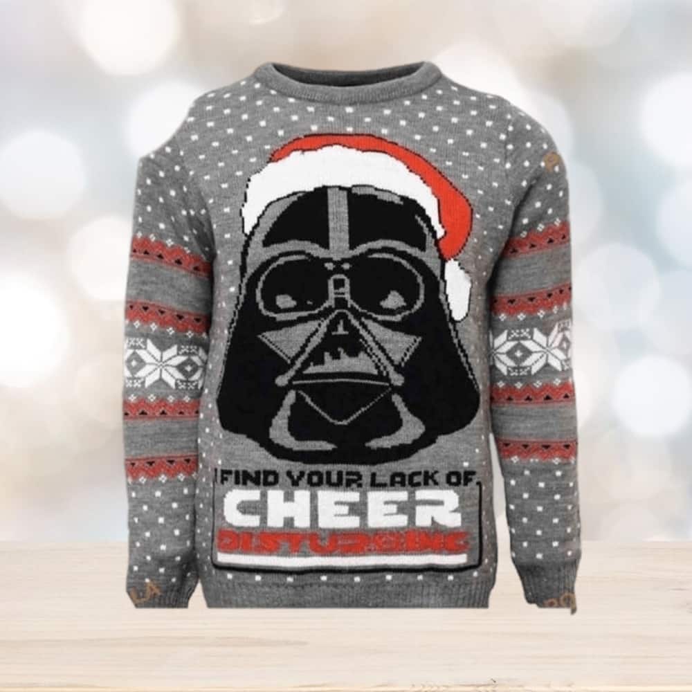 Star Wars Darth Vader Ugly Christmas Sweater Find Your Lack Of Cheer Disturbing