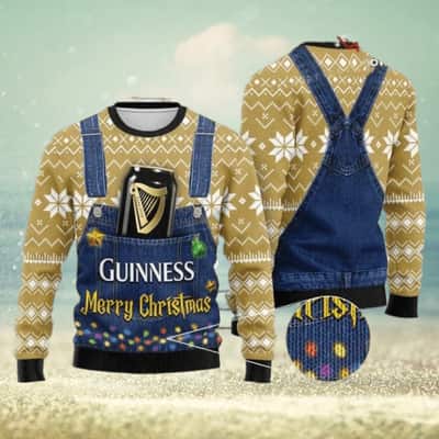 Guinness Ugly Christmas Sweater Merry Christmas