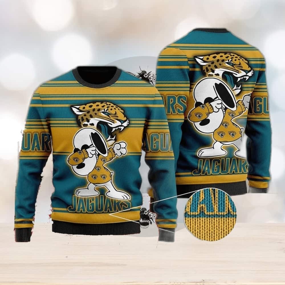 Snoppy NFL Jacksonville Jaguars Ugly Christmas Sweater Snoppy NFL Jacksonville Jaguars Ugly Christmas Sweater