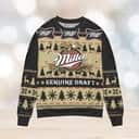 Miller Genuine Draft Ugly Christmas Sweater Snowflake Pattern Miller Genuine Draft Ugly Christmas Sweater Snowflake Pattern