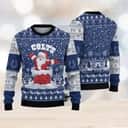 Santa NFL Indianapolis Colts Ugly Christmas Sweater Santa NFL Indianapolis Colts Ugly Christmas Sweater