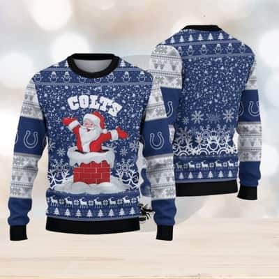 Santa NFL Indianapolis Colts Ugly Christmas Sweater