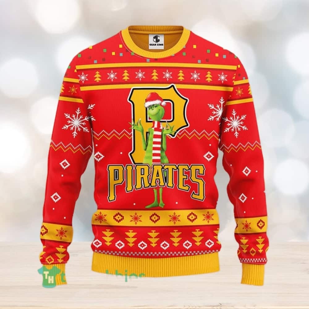 MLB Pittsburgh Pirates Ugly Christmas Sweater Funny Grinch MLB Pittsburgh Pirates Ugly Christmas Sweater Funny Grinch