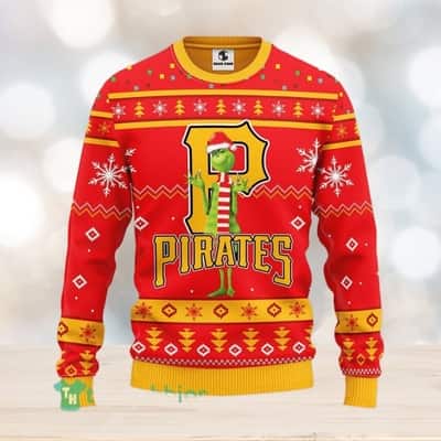 MLB Pittsburgh Pirates Ugly Christmas Sweater Funny Grinch