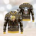 One Piece Sanji Ugly Christmas Sweater Xmas Pattern