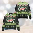 Green Mountain Dew Ugly Christmas Sweater Pine Tree Snowflake Pattern Green Mountain Dew Ugly Christmas Sweater Pine Tree Snowflake Pattern