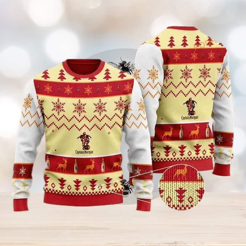 Captain Morgan Ugly Christmas Sweater Winter Gift