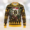 NHL Boston Bruins Ugly Christmas Sweater Snowflake Pine Tree NHL Boston Bruins Ugly Christmas Sweater Snowflake Pine Tree