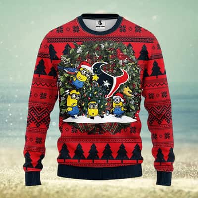 Minion NFL Houston Texans Ugly Christmas Sweater