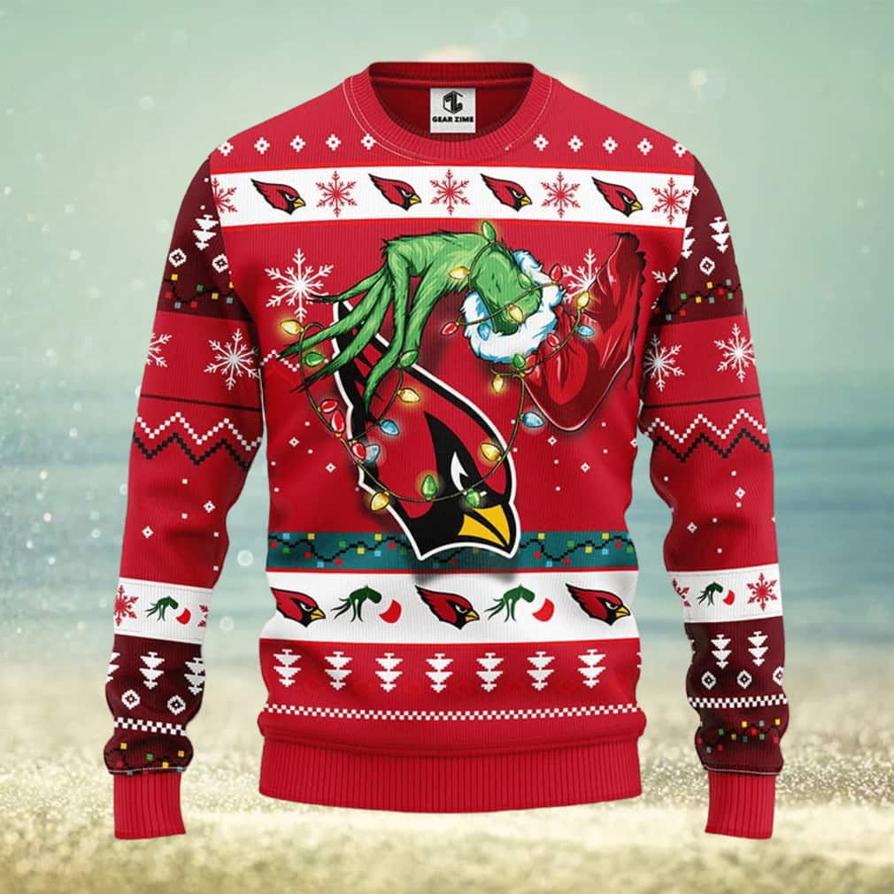 Grinch NFL Arizona Cardinals Ugly Christmas Sweater Grinch NFL Arizona Cardinals Ugly Christmas Sweater