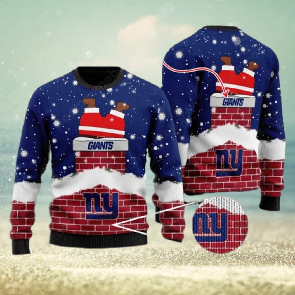 NFL New York Giants Ugly Christmas Sweater Santa Claus NFL New York Giants Ugly Christmas Sweater Santa Claus