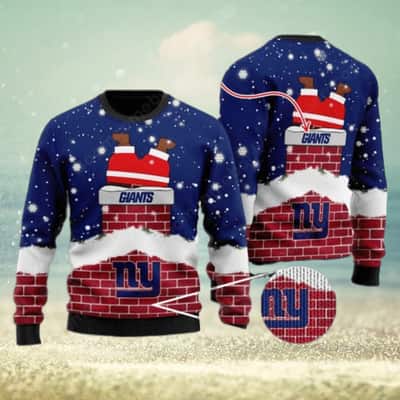 NFL New York Giants Ugly Christmas Sweater Santa Claus