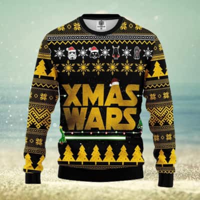 Star Wars Darth Vader Stormtroopers Ugly Christmas Sweater Star Wars Darth Vader Stormtroopers Ugly Christmas Sweater