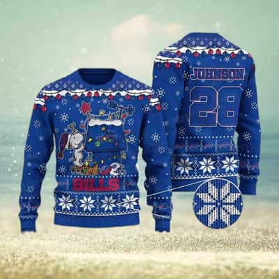 Blue Gnomes NFL Buffalo Bills Ugly Christmas Sweater