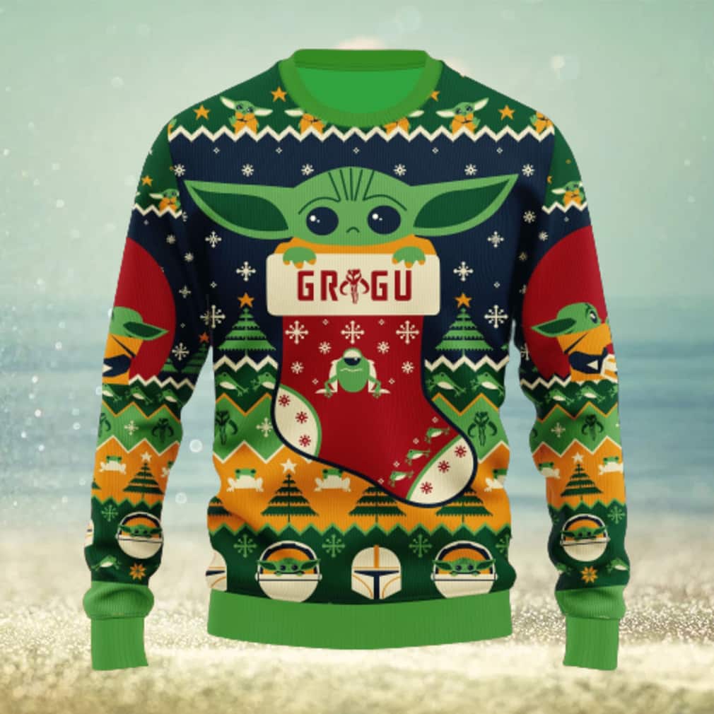 Grogu Star Wars Ugly Christmas Sweater Xmas Pattern