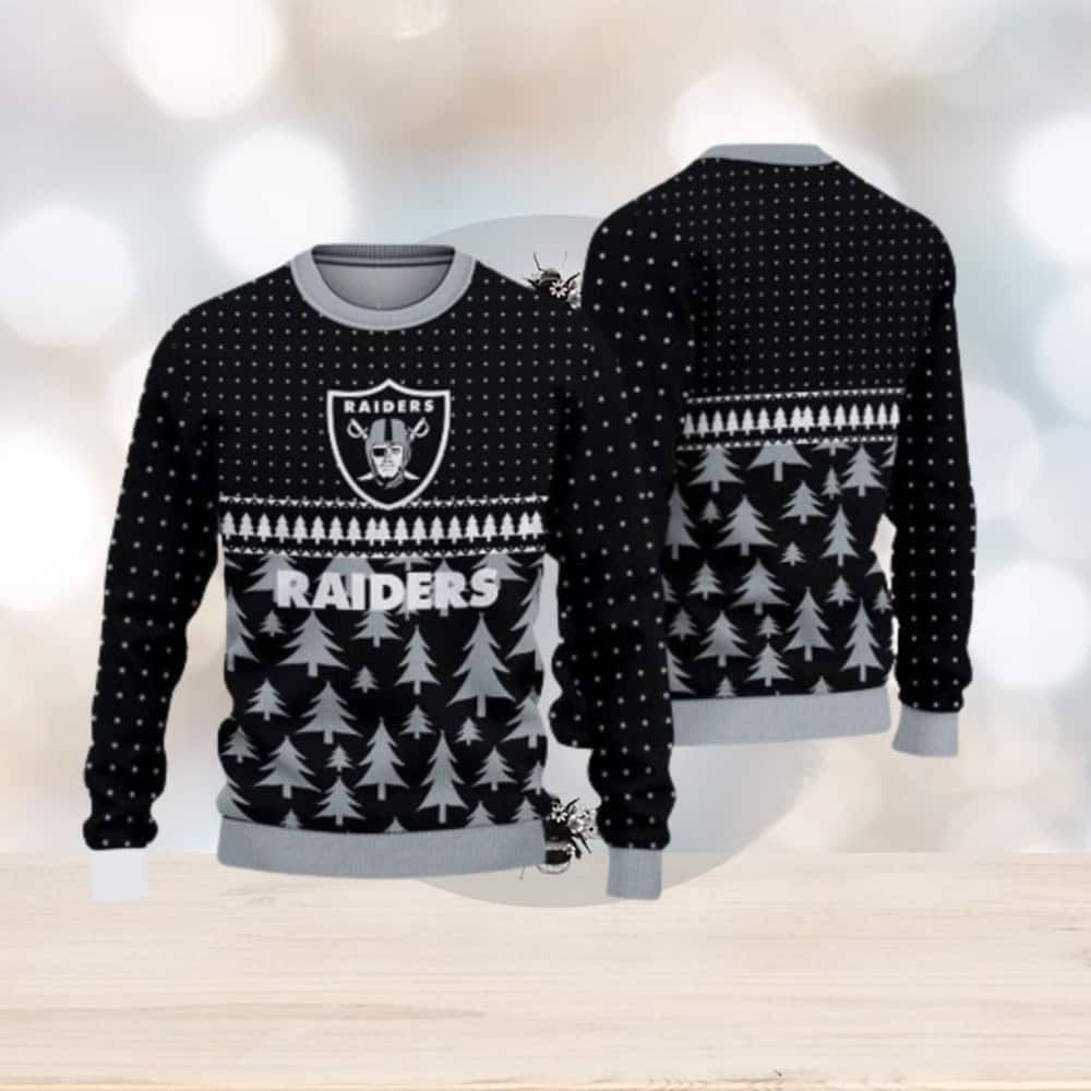 NFL Las Vegas Raiders Ugly Christmas Sweater Tree NFL Las Vegas Raiders Ugly Christmas Sweater Tree