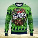 NFL Seattle Seahawks Ugly Christmas Sweater Pine Tree Pattern