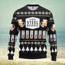 Black Steel Reserve Beer Ugly Christmas Sweater
