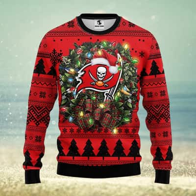 NFL Tampa Bay Buccaneers Ugly Christmas Sweater Pine Tree
