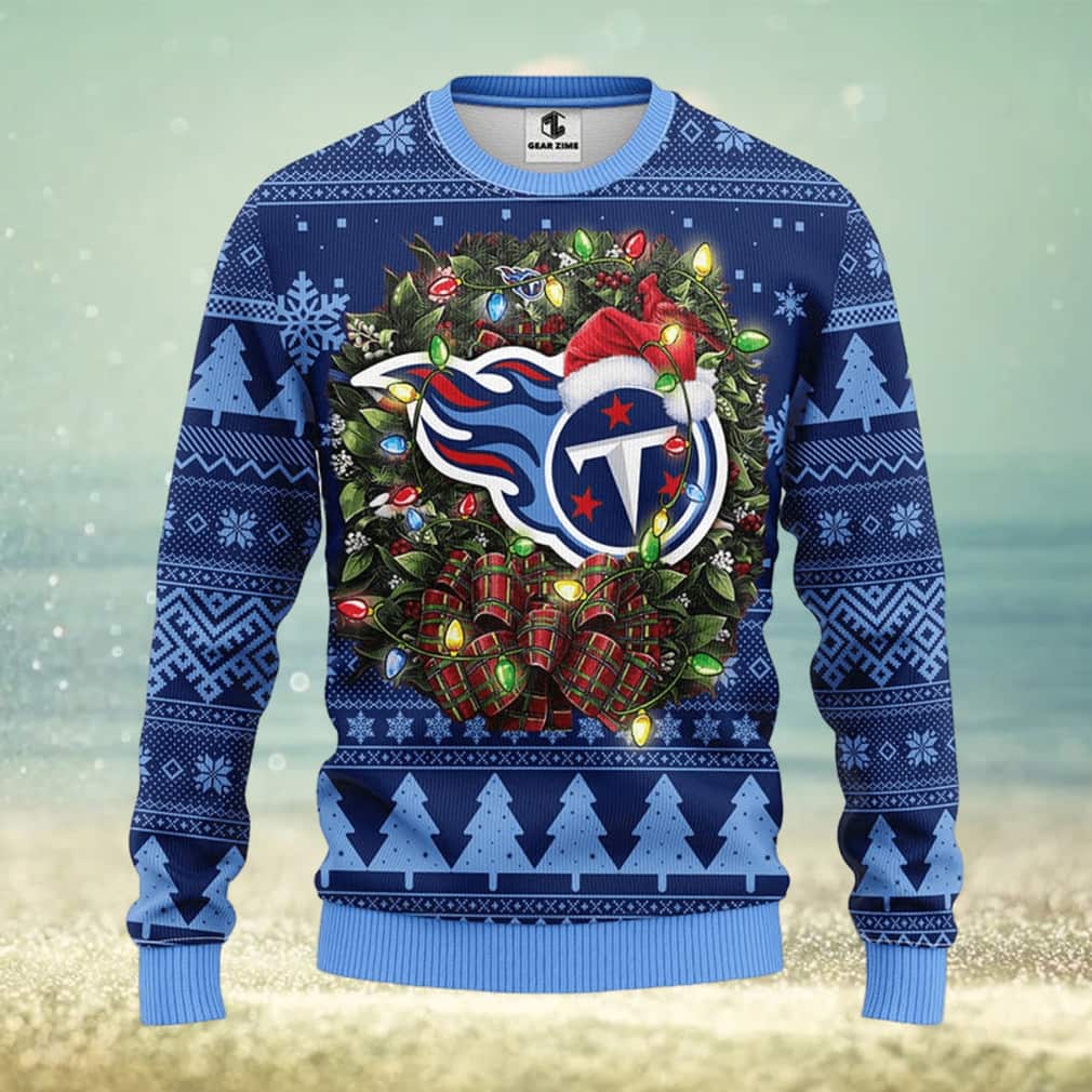 Blue NFL Tennessee Titans Ugly Christmas Sweater