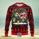 Cute Minion NHL Carolina Hurricanes Ugly Christmas Sweater Cute Minion NHL Carolina Hurricanes Ugly Christmas Sweater