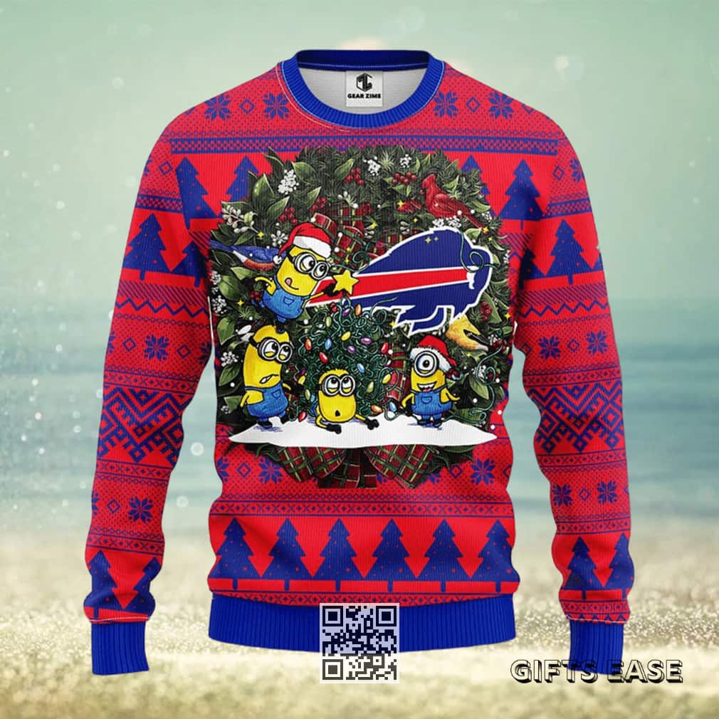 Cute Minion NFL Buffalo Bills Ugly Christmas Sweater Cute Minion NFL Buffalo Bills Ugly Christmas Sweater