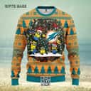Cute Minion NFL Miami Dolphins Ugly Christmas Sweater Cute Minion NFL Miami Dolphins Ugly Christmas Sweater
