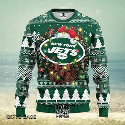 Green NFL New York Jets Ugly Christmas Sweater
