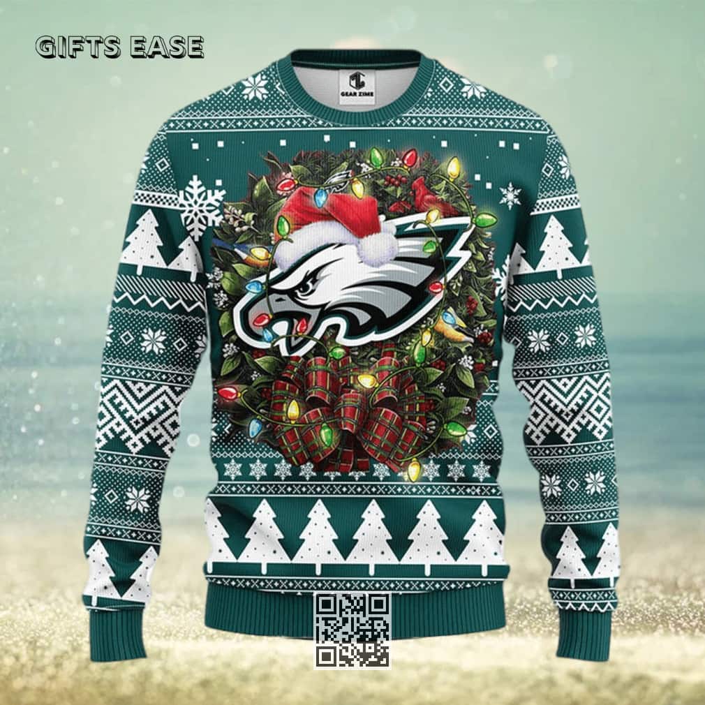 Green NFL Philadelphia Eagles Ugly Christmas Sweater Xmas Gift Green NFL Philadelphia Eagles Ugly Christmas Sweater Xmas Gift