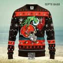 Funny Grinch NFL Cleveland Browns Ugly Christmas Sweater Winter Gift