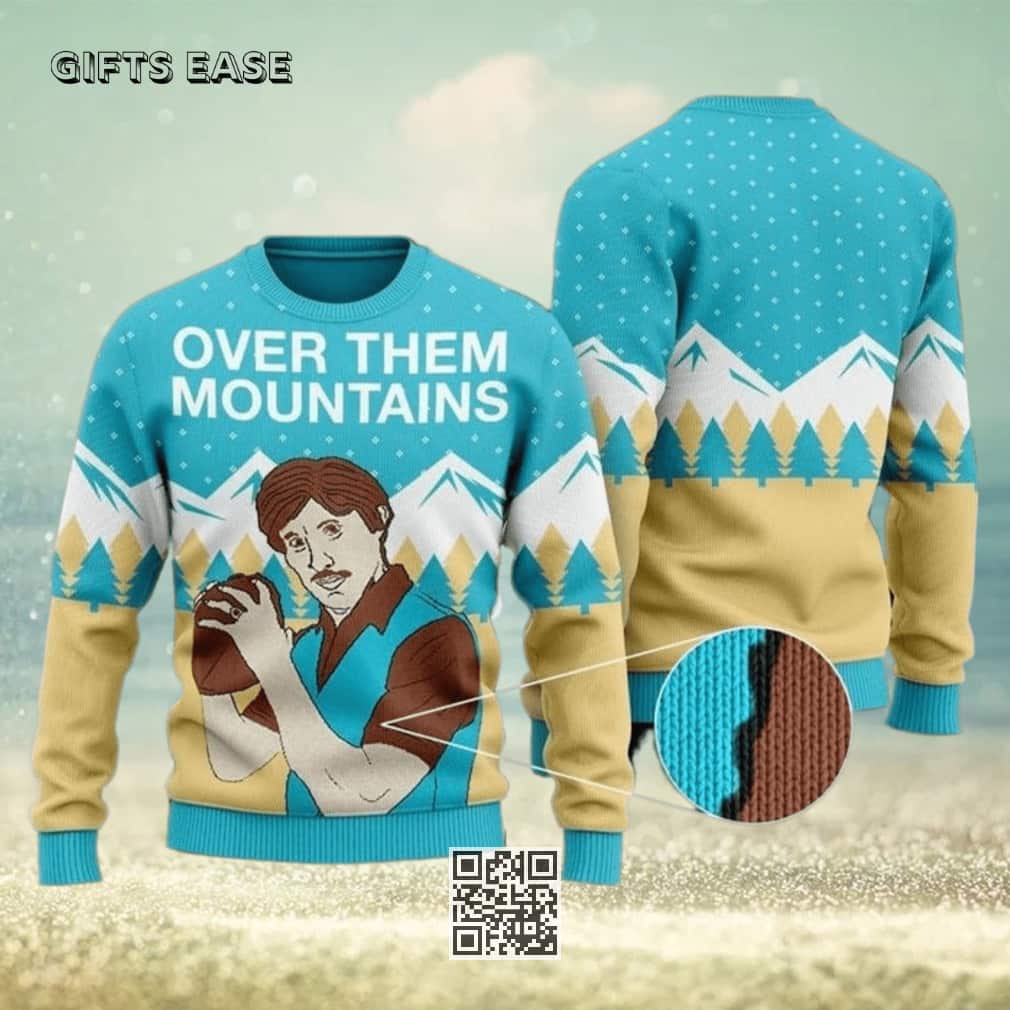 Uncle Rico Ugly Christmas Sweater Over Them Mountains Uncle Rico Ugly Christmas Sweater Over Them Mountains