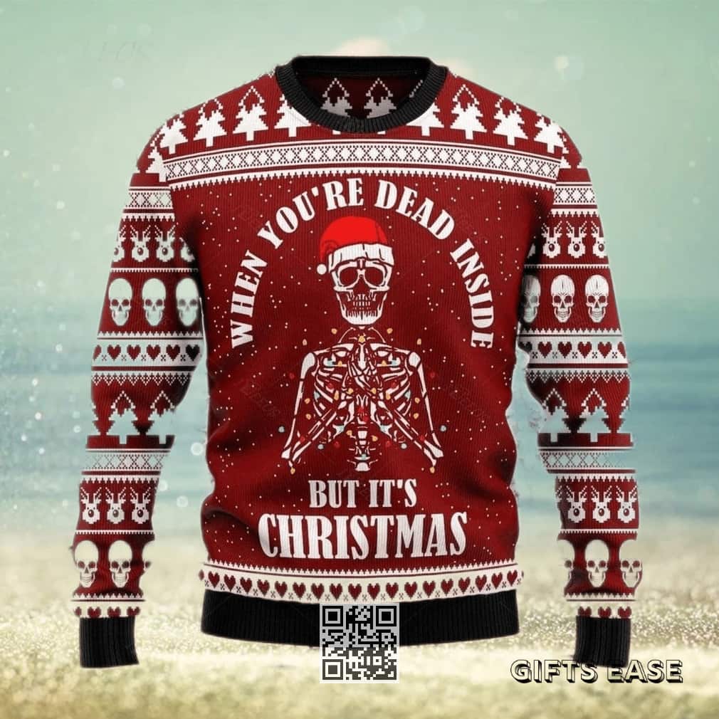 Darth Vader Ugly Christmas Sweater When You’re Dead Inside But It’s Christmas