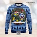 Blue Minion NFL Tennessee Titans Ugly Christmas Sweater