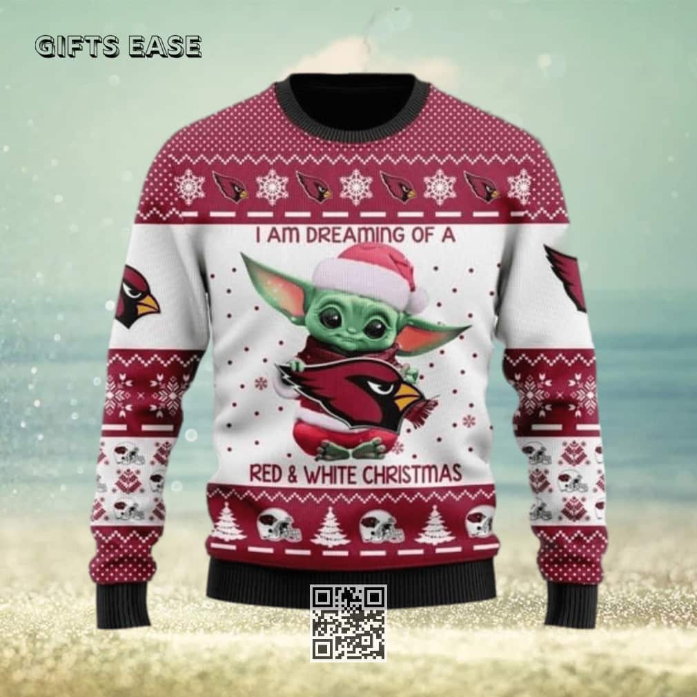 Baby Yoda Star Wars NFL Arizona Cardinals Ugly Christmas Sweater Baby Yoda Star Wars NFL Arizona Cardinals Ugly Christmas Sweater