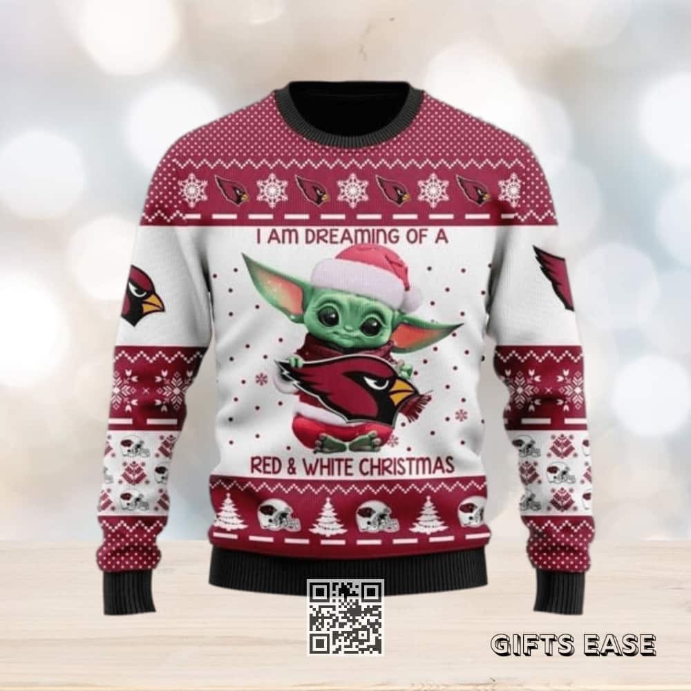 Baby Yoda Star Wars NFL Arizona Cardinals Ugly Christmas Sweater Baby Yoda Star Wars NFL Arizona Cardinals Ugly Christmas Sweater