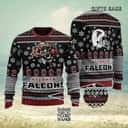 Black NFL Atlanta Falcons Ugly Christmas Sweater Snowflake Pattern Black NFL Atlanta Falcons Ugly Christmas Sweater Snowflake Pattern