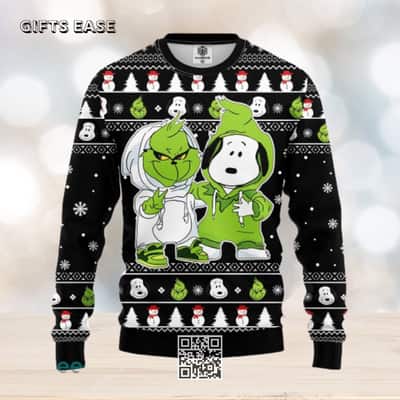 Cute Grinch And Snoopy Ugly Christmas Sweater