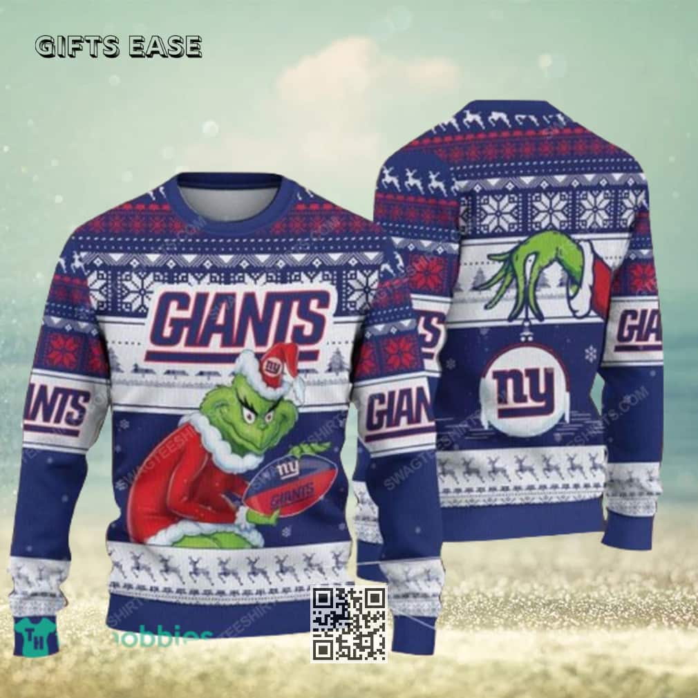 The Grinch NFL New York Giants Ugly Christmas Sweater The Grinch NFL New York Giants Ugly Christmas Sweater